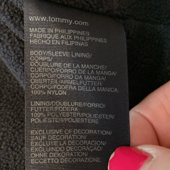 Tommy Hilfiger Jacket with Concealed Hood, size medium.  Like Garnet in color - Picture 16 of 16